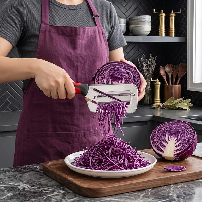 Cabbage Shredder for Coleslaw Sauerkraut Cabbage Slicer Cutter | Cabbage Peeler Lettuce Shredder Lettuce Knife Cabbages Graters, For Kitchen Vegetable Fruit Slicer Mandoline Slicers