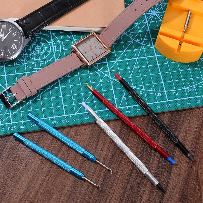 5 Pcs Watch Hands Repair Tool Kit, Stainless Steel Watch Hand Setting Tool, Pusher Set, Pointer Adjustment Tool