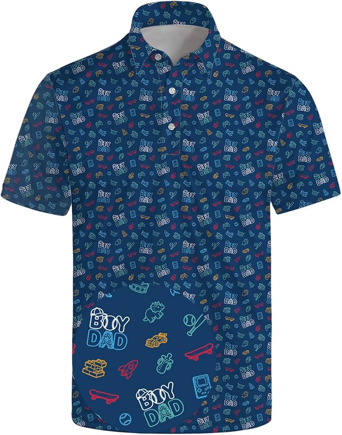 Polo Shirts for Men Moisture Wicking Mens Polo Shirts Patriotic Shirts for Men
