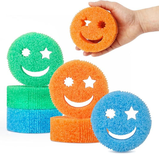 Kitchen Sponges 6 Pack, Scratch Free Dish Sponges for Kitchen & Bathroom | BPA Free Polymer Foam Sponge, Multipurpose Use for Dishes & Bathroom, Odor Resistant Scrubber