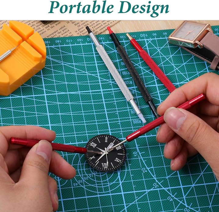 5 Pcs Watch Hands Repair Tool Kit, Stainless Steel Watch Hand Setting Tool, Pusher Set, Pointer Adjustment Tool
