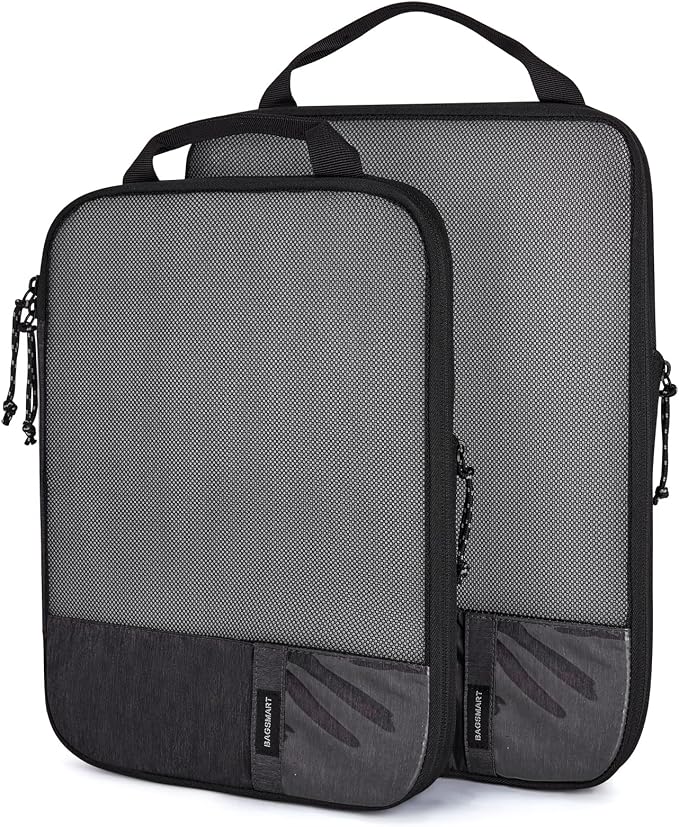 BAGSMART 6 Set /4 Set/2 Set Compression Packing Cubes for Travel, Lightweight Luggage Organizer Bags, Durable Space Saver Bags Travel Essentials