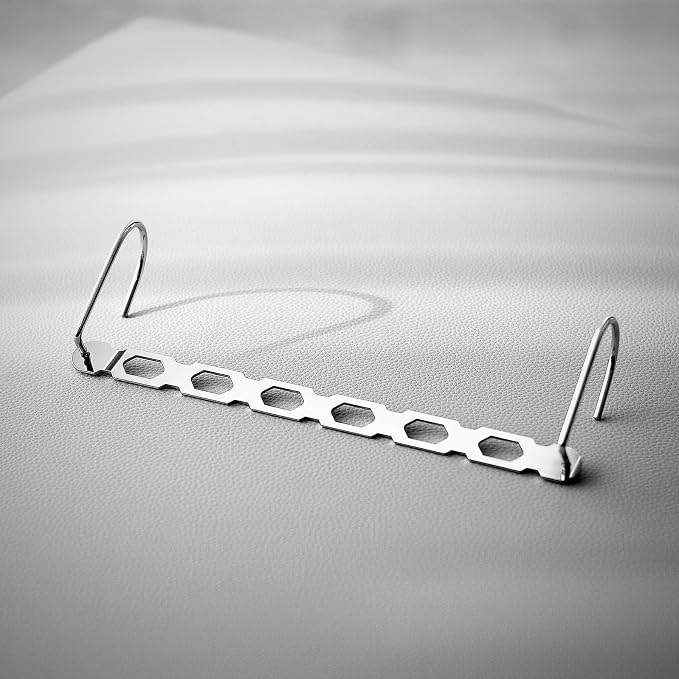 Metal Space Saving Hangers for Clothes, Collapsible Hanger Organizer 10Pack | Heavy Duty, Durable Material