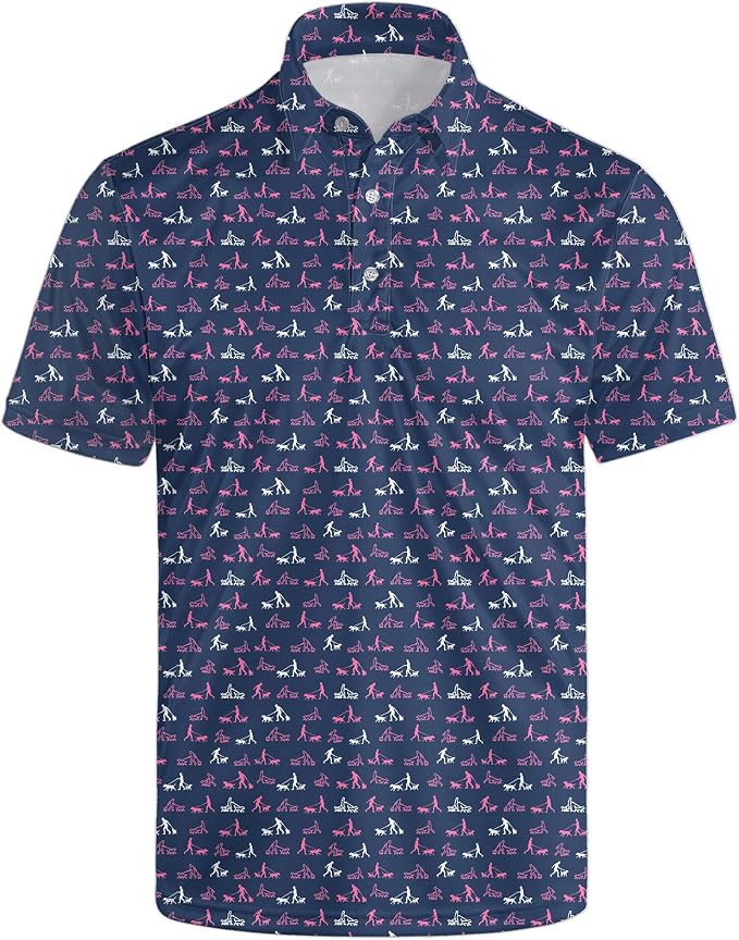 Polo Shirts for Men Moisture Wicking Mens Polo Shirts Patriotic Shirts for Men
