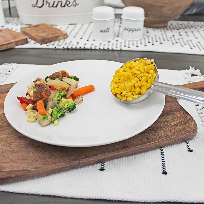 Darware Portion Control Serving Spoons (Case of 12 Sets); w 1/4 Cup, 1/2 Cup, 3/4 Cup & 1 Cup (2, 4, 6, 8 oz) & 1/2 & 1 Cup Utensils/Spoodles