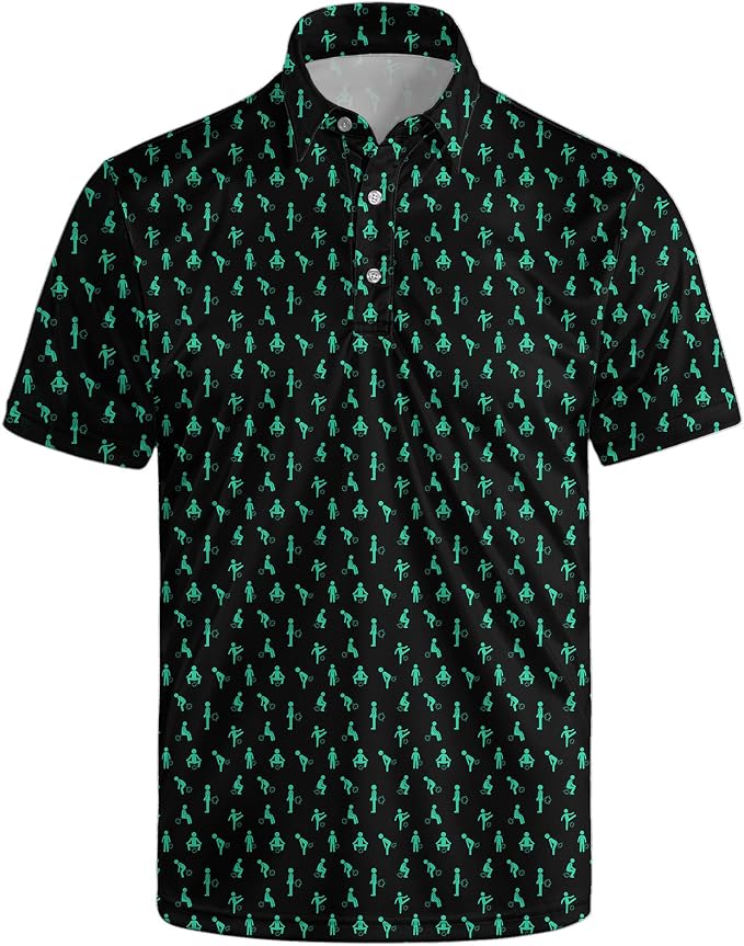 Polo Shirts for Men Moisture Wicking Mens Polo Shirts Patriotic Shirts for Men