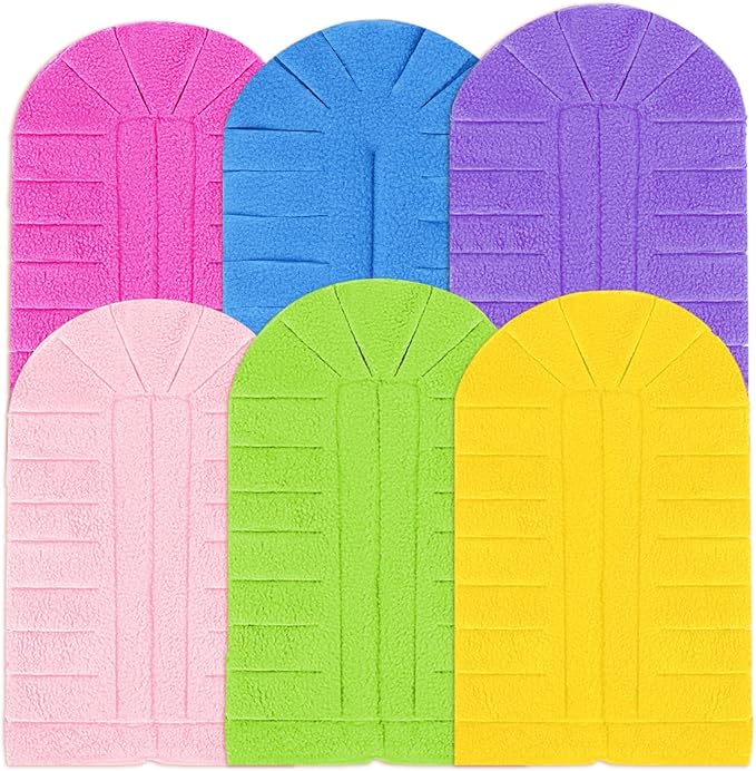 KEEPOW 6Pcs Duster Refills Compatible with Swiffer Hand, Heavy Duty Fleece | Reusable 360 Degree Fleece Duster Refills for Ceiling Fan, Blinds & Home Cleaning, Heavy Duty, Compatible Swiffer Duster