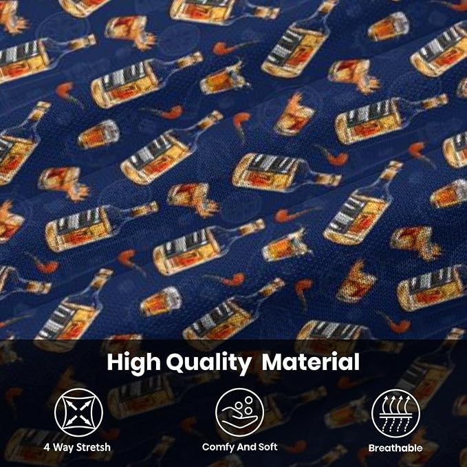 Polo Shirts for Men Moisture Wicking Mens Polo Shirts Patriotic Shirts for Men