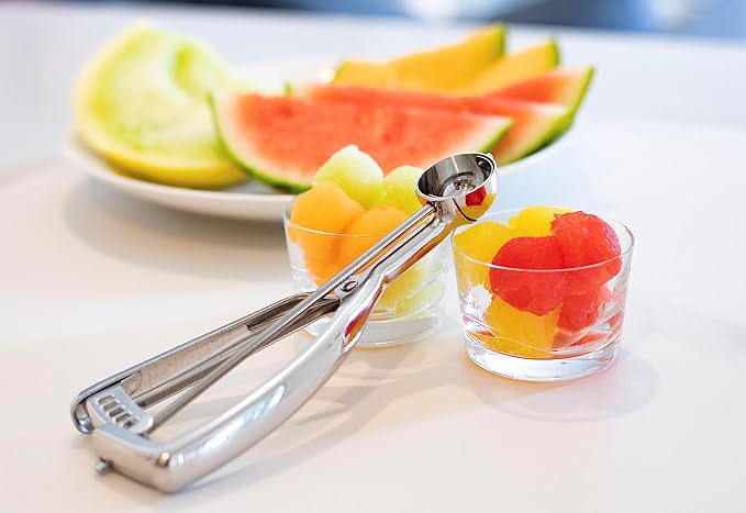 Jenaluca Melon Baller - Mini Cookie Scoop,Cupcake,Cookie Dough Scoop, Disher, Tablespoon Scooper, Baking - 18/8 Stainless Steel (Gift Pack, Small)
