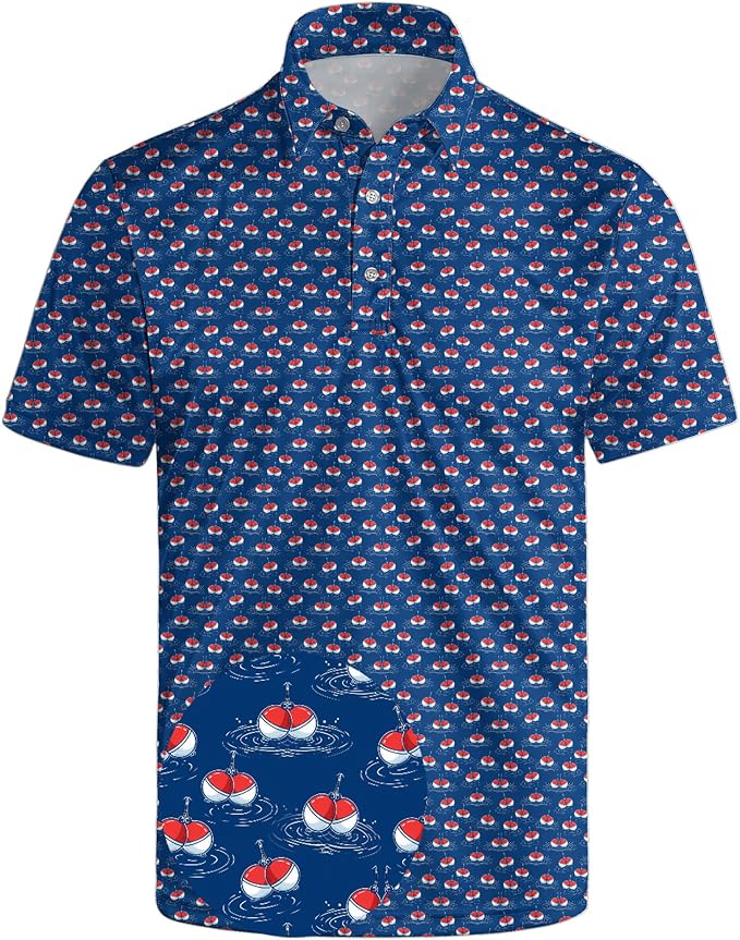 Polo Shirts for Men Moisture Wicking Mens Polo Shirts Patriotic Shirts for Men
