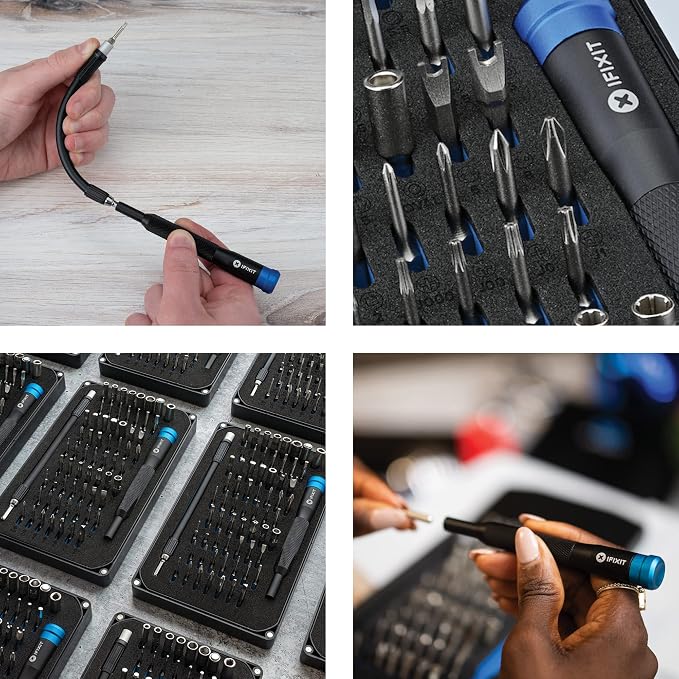 iFixit Mako Driver Kit - 64 Precision Bit Set for Electronics Repair