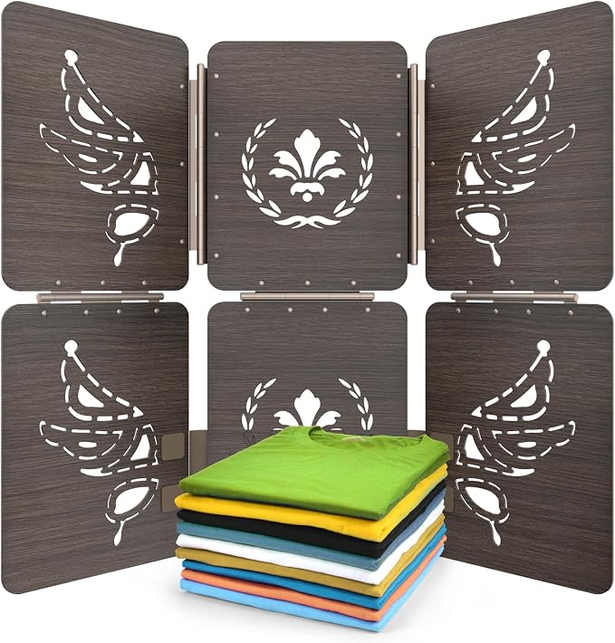 BoxLegend Wooden Clothes Folding Board, Dark Brown | No Bend, Gentle on Clothes, Eco-Friendly, For T Shirts, Pants, Sweaters & Delicates
