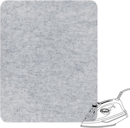Pressing Mat Portable Felted Ironing Board, 1/2 Inch Thick Retains Heat Pad for Quilting Supplies Sewing Notions DIY Crafts (17 X 13.5 Inch)