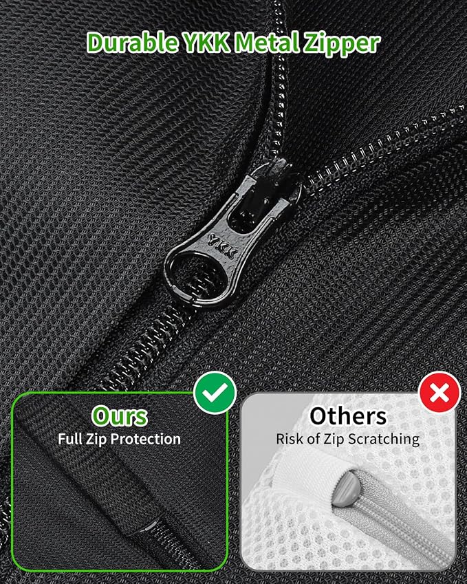 OTraki 2 Pack Mesh Laundry Bags 16X20 inch Durable Laundry Garment Bag | Mesh Large Lingerie Wash Bags Zippered Garment Washing Net for Underwear Hosiery Blouse Sweater Dress
