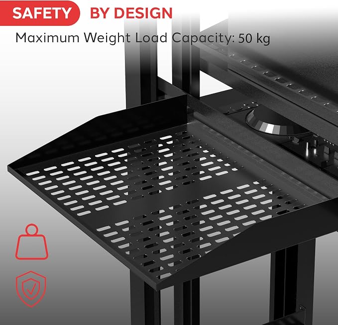 Pyle 19-Inch 2U 2 Pack Server Rack Shelves - Server Rack Mount Tray, Cantilever Mount, Wall Mount Rack, Computer Case Mounting Tray, Black - Pyle PLRSTN62U