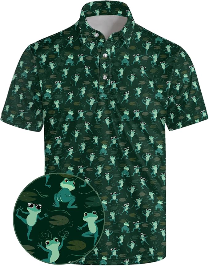 Polo Shirts for Men Moisture Wicking Mens Polo Shirts Patriotic Shirts for Men