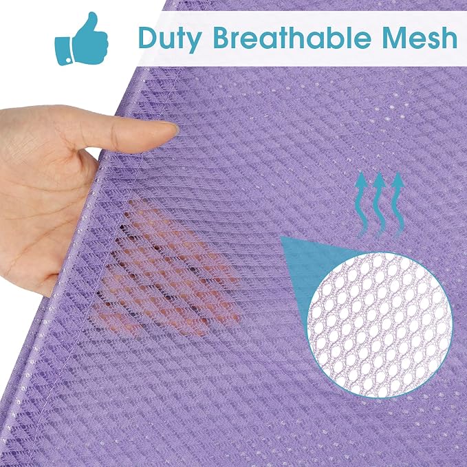 2 Pack Mesh Laundry Bags 23x34 Inch Drawstring Locking for Travel Home | Mesh bags with locking drawstring, Tear-resistant for blankets & towels, Lightweight foldable for travel/dorm