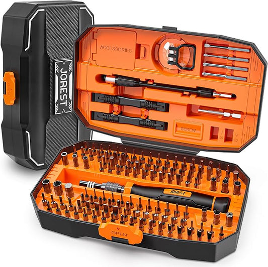 JOREST 152 in 1 Precision Screwdriver Set, Tool Gifts for Men, Mini Repair Tool Kit for Electronics, Macbook, Laptop, PC, RC, PS5, iphone, Jewelers, XBOX, Glasses