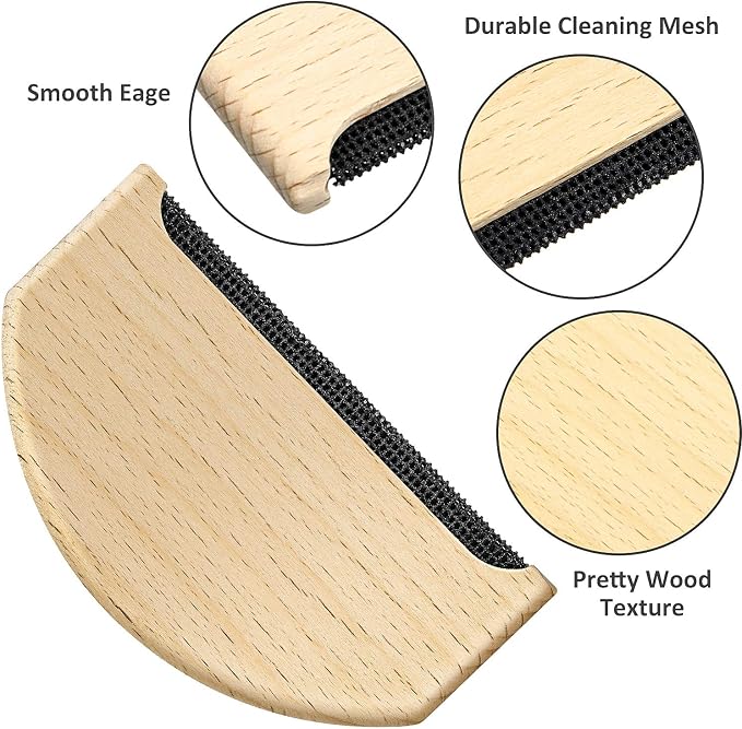Boao 3 Pcs Wool Combs to Remove Pilling Sweater Defuzzer Multi-Fabric Shaver and Comb Wool Pilling Remover Pills for De-Pilling Clothing Garments Knits Scarves Coats Pants Care