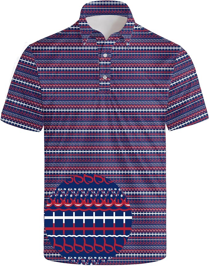 Polo Shirts for Men Moisture Wicking Mens Polo Shirts Patriotic Shirts for Men