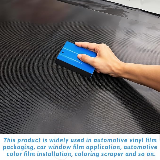 simarro 100Pcs Felt Squeegee for Vinyl Decal Tools, 4 Inch Car Window Windshield Glass Felt Edge Squeegee Vinyl Scraper Applicator Tool for Crafts Car Window Tint Wallpaper Glass Film Application