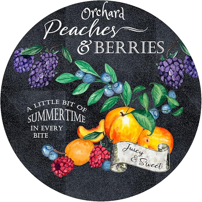 Andreas Silicone Jar Opener, Peaches & Berries – 6.25" Non-Slip Lid Gripper & Garlic Peeler, Dishwasher Safe, Multi-Use, Durable Silicone & Fabric, Made in the USA, JO-GGPB