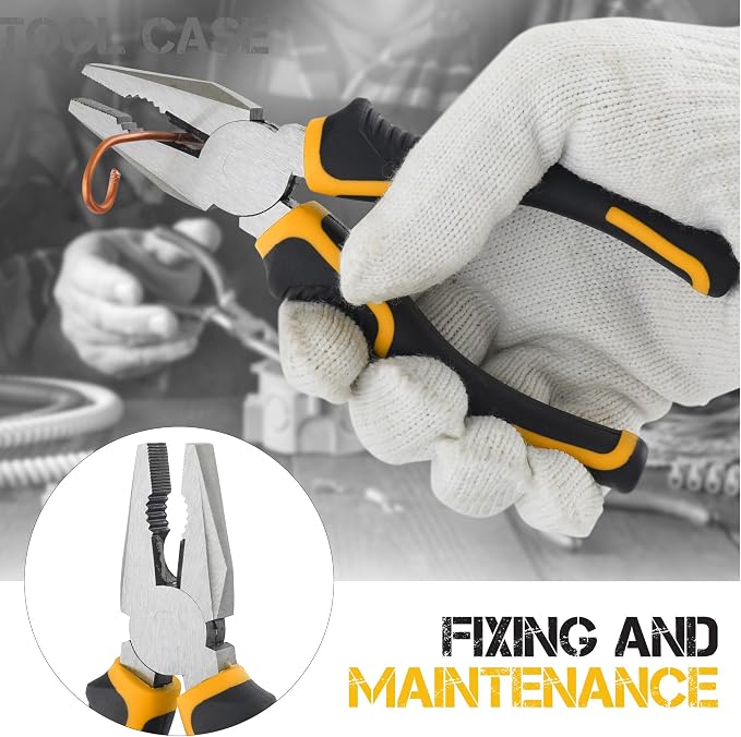 Hi-Spec Small Tool Kit Compact Set for Home and Office DIY, Yellow | 25pc, Mini Tool Box, Basic Household Repairs, Starter Toolkit, Compact Case, Everyday Fixes, Apartment and office tool set