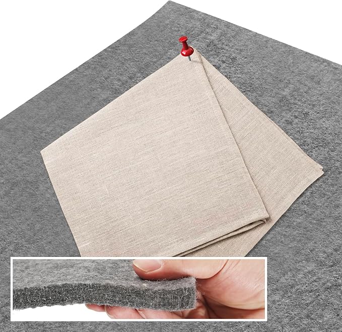 AiVeUao Wool Pressing Mat for Quilting, 24" X 17" Portable Wool Ironing Mat, Quilting Ironing Pad for Quilter, Sewing, Quilting Supplies