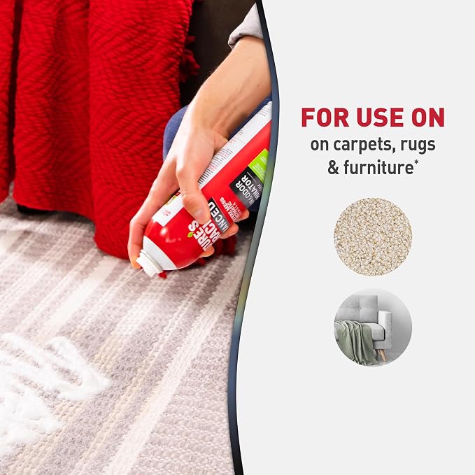 Nature's Miracle Advanced Dog Stain & Odor Eliminator Foam, 17.5 oz (6 Pk) | Enzymatic Cleaner Eliminates the Toughest Dog Messes, Foam Penetrates Into the Carpet, Safe For Pets and Home*, Fresh Scent