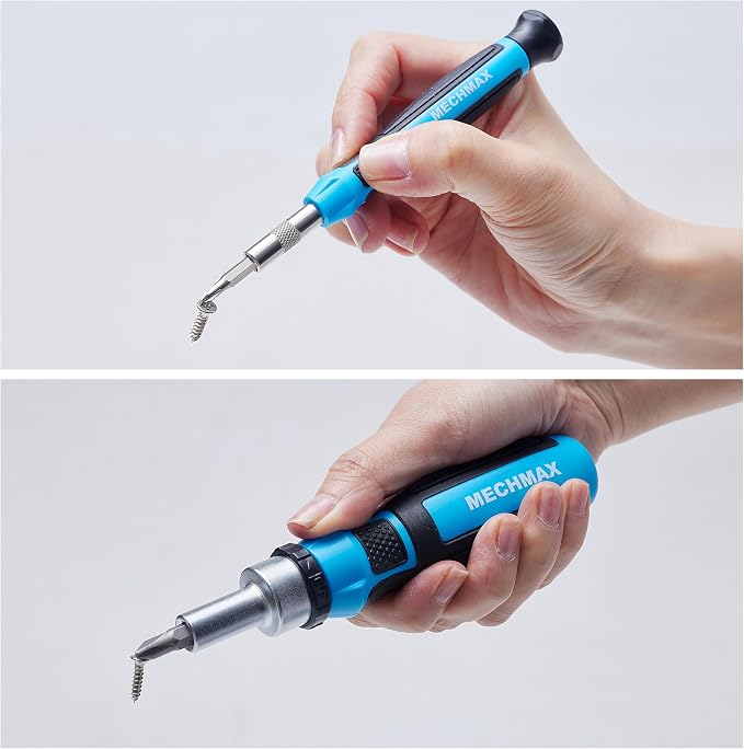68-Piece Ratcheting Screwdriver Set with Bits & Sockets | Precision tool kit with sockets & compact injection storage case. Ideal for household DIY, furniture assembly & repair