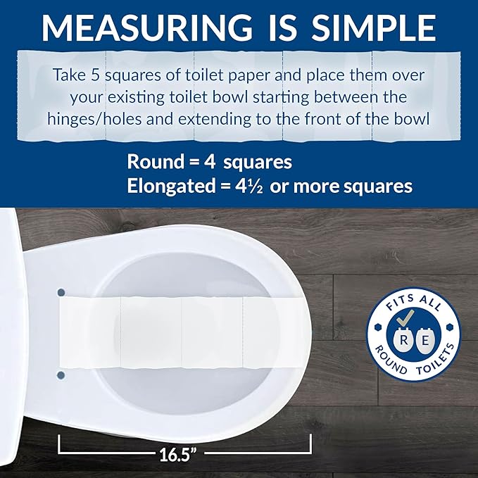 Mayfair NextStep2 Toilet Seat with Built-In Potty Training Seat, Slow-Close, Removable that will Never Loosen, Round, White