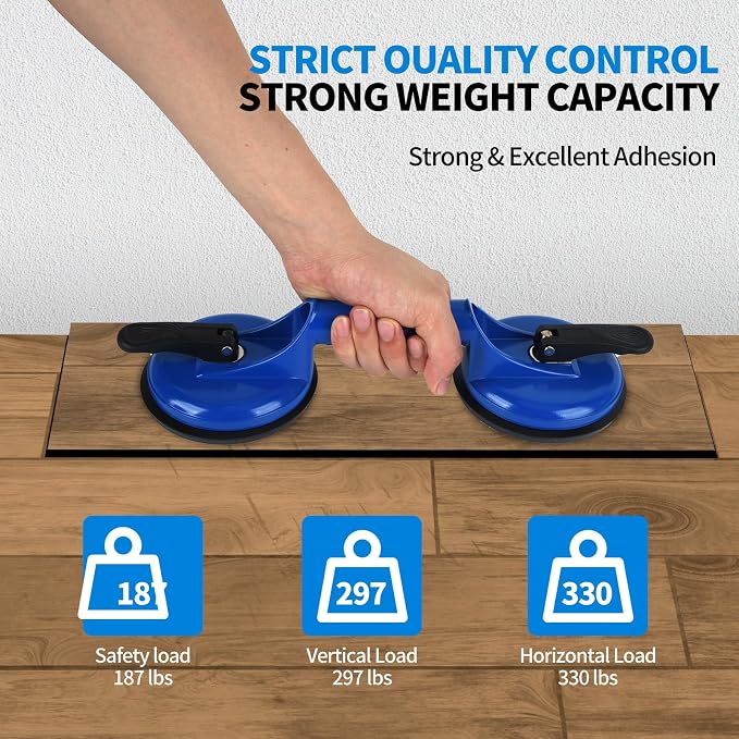FCHO Floor Gap Fixer Tool for Floor Gap Repair with Suction Cup and Mallet | Vinyl Floor Gap Repair Tool With Suction Cup Mallet Can't use on scraped surface floor, Smooth Surface Use
