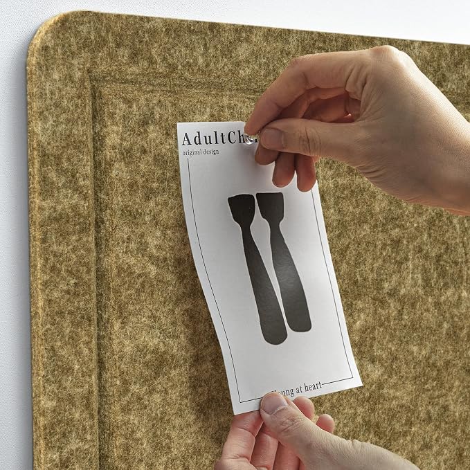 Felt Bulletin Board 60x36 inches, Decorative Pin Board for Home & Office | Cork Board Alternative for Wall with Push Pins, Display Mood Board for Photos, Notes & Reminders
