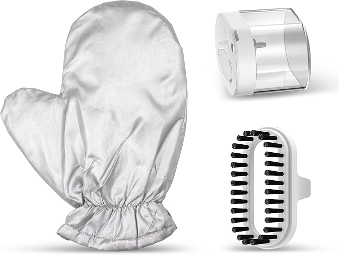Newbealer Detachable Water Tank 180ml, Fabric Brush and 1pc Ironing Glove - 3 Piece Replacement Parts Only for Garment Steamer NB316A, Reusable Accessories