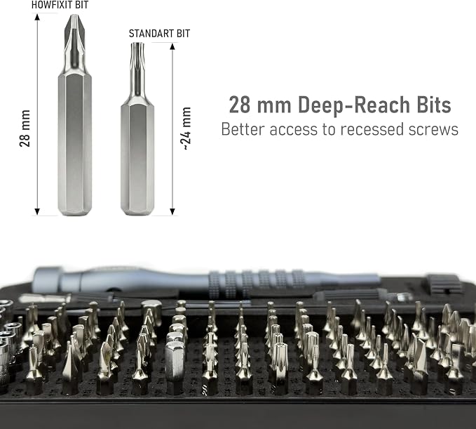 PRO MAX 106-in-1 Precision Screwdriver Set for iPhone, Smartphone, MacBook, Laptop, Tablet, Camera, Switch, PS5, Xbox, Game Console & Controller Repair