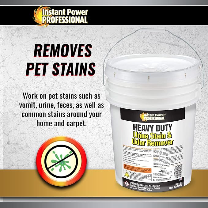 Instant Power Professional Heavy Duty Urine Stain & Odor Remover, 640 Fl Oz