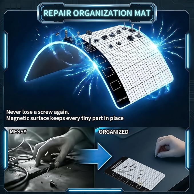 Precision Computer Screwdriver Kit: 122PCS Laptop Screwdriver Sets | 101 Magnetic Drill Bits, Computer Accessories, Electronics Tool Kit Compatible for Tablet, PC, iPhone, PS4 Repair