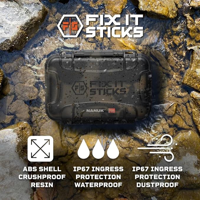 Fix It Sticks Maintenance Toolkit Bundle: Hardcase Set with T-Handle Wrench, Torque Limiters, Coin Slot Battery Cap Tool, Brass Hammer Head, and Microfiber Cleaning Cloth