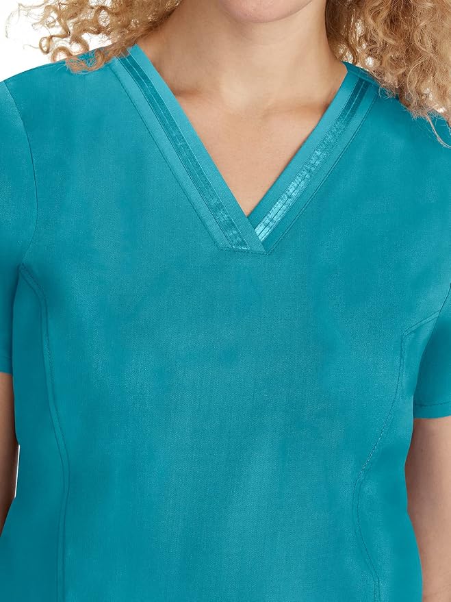Healing Hands Purple Label Scrub Top for Women with 3 Pockets | Princess Paneling, Secure Zip Pocket, Flattering Modern Fit, Organized Storage, Professional Workwear, Easy Care Fabric