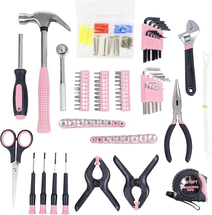 86-Piece Household Hand Tool Set with Roll-Up Bag – Tool Kit with Screwdrivers, Pliers, Wrenches, and More – Great for the Home or Car by Stalwart