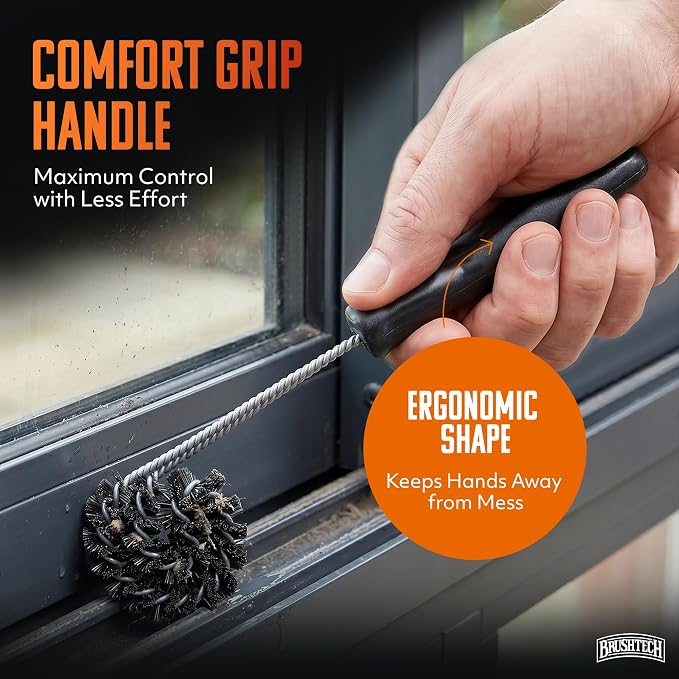 Brushtech Sliding Window and Shower Door Track Cleaner