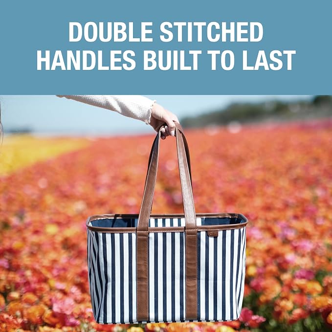 CleverMade LUXE Collapsible Tote Bag, 30L