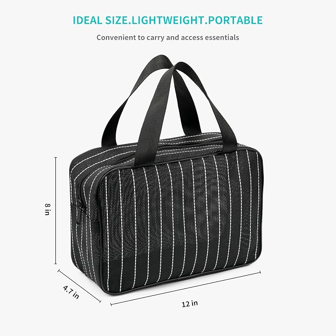 REDSINDA Mesh Shower Caddy Bag for Bathroom Gym Camping Portable Travel Mesh Toiletry Bag for Women Men