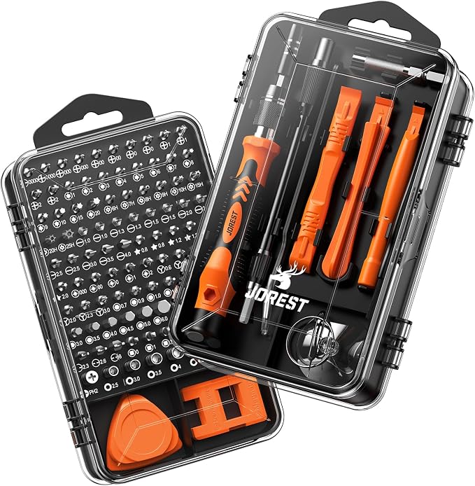 JOREST 117 in 1 Precision Screwdriver Set, Mini Tool Kit with Torx Phillips | Magnetic Repair Kit for Computer, Macbook, Laptop, PC, RC, PS5, iphone, Electronics, XBOX, Glasses