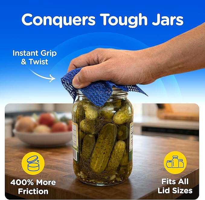 Compac Home Mighty Gripper Non-Slip Pads Jar Opener, Stablize Pictures, Keyboards, Lamps, and More, 8 Count