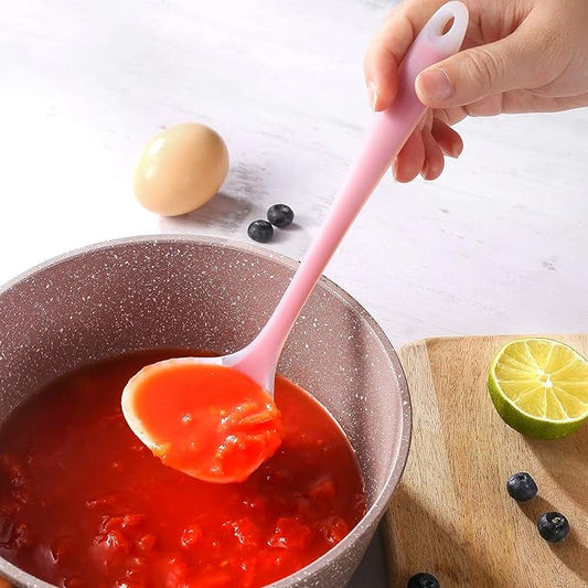 Silicone Small Silicone Ladles, Mini Gravy Ladles, Heat-resistant Sauce ladles for serving or cooking, BPA Free (6)