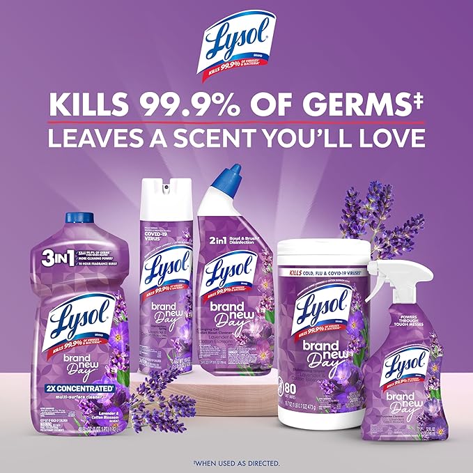 LYSOL Disinfecting Wipes, Multi-Surface Cleaner, Lemon, 80 ct. (3 Pack)