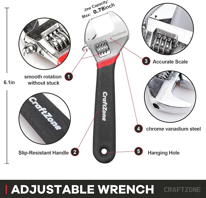 10PC Pliers and Wrench Set with Storage Rack – Includes Channel Lock | Long Needle Nose | Diagonal Cutter | Groove Joint | Linesman & Mini Plier, Carbon Steel Tool Kit for DIY and Home a Gift for Man