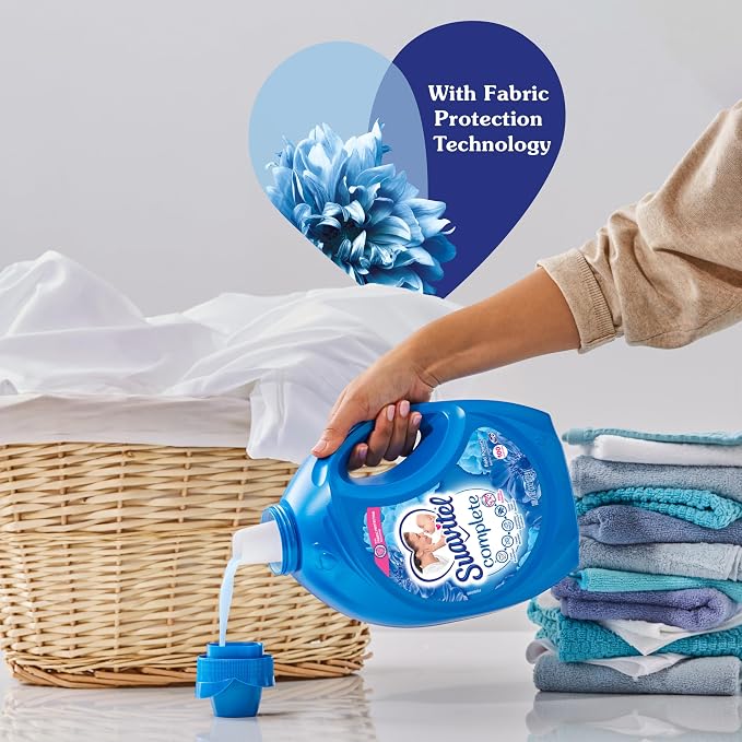 Suavitel Liquid Fabric Softener, Field Flowers | 100 oz | Pack of 2 | 100 Small Loads | Fabric Protection Technology