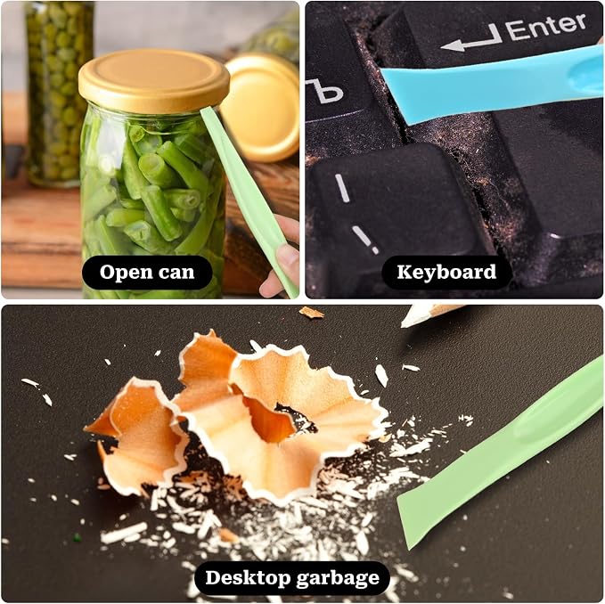 2 in 1 Plastic Scraper Tool,Multi-purpose No-Scratch Scraping Tools Small Scraper Cleaning Tool for Removing Oil Stains, Dirt, Paint, Sticker Remover(3 Pack)